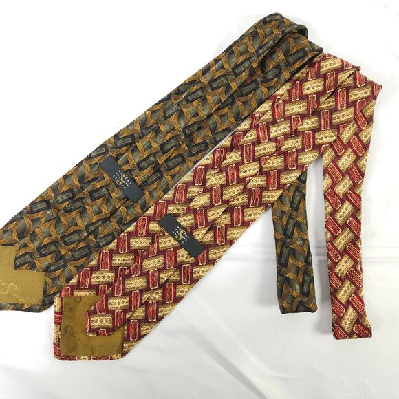 2 Robert Talbott Studio Geometric Silk Mens Ties Made in the USA - Picture 2 of 8